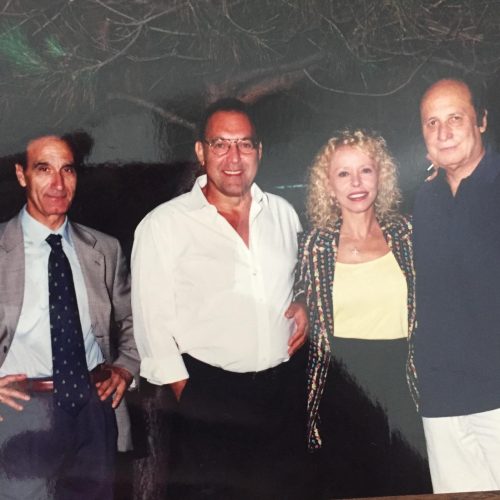 Nicola Costantino con Francesco Alberoni, la moglie e il Prof. Franco Pezzica