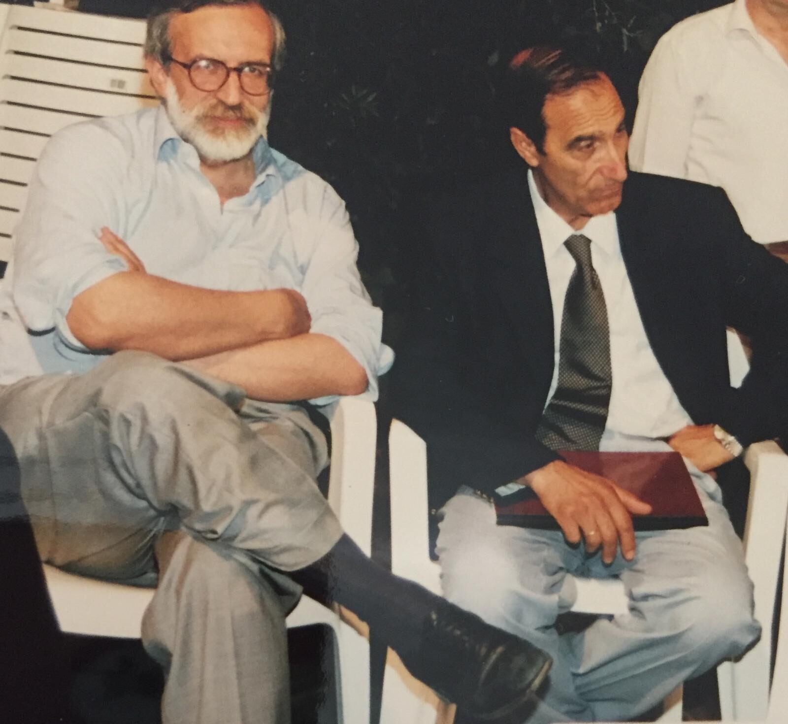 Nicola Costantino con l’amico fraterno Enrico Ferri