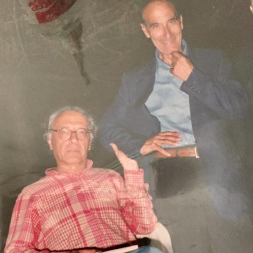 Nicola Costantino con Giampiero Mughini